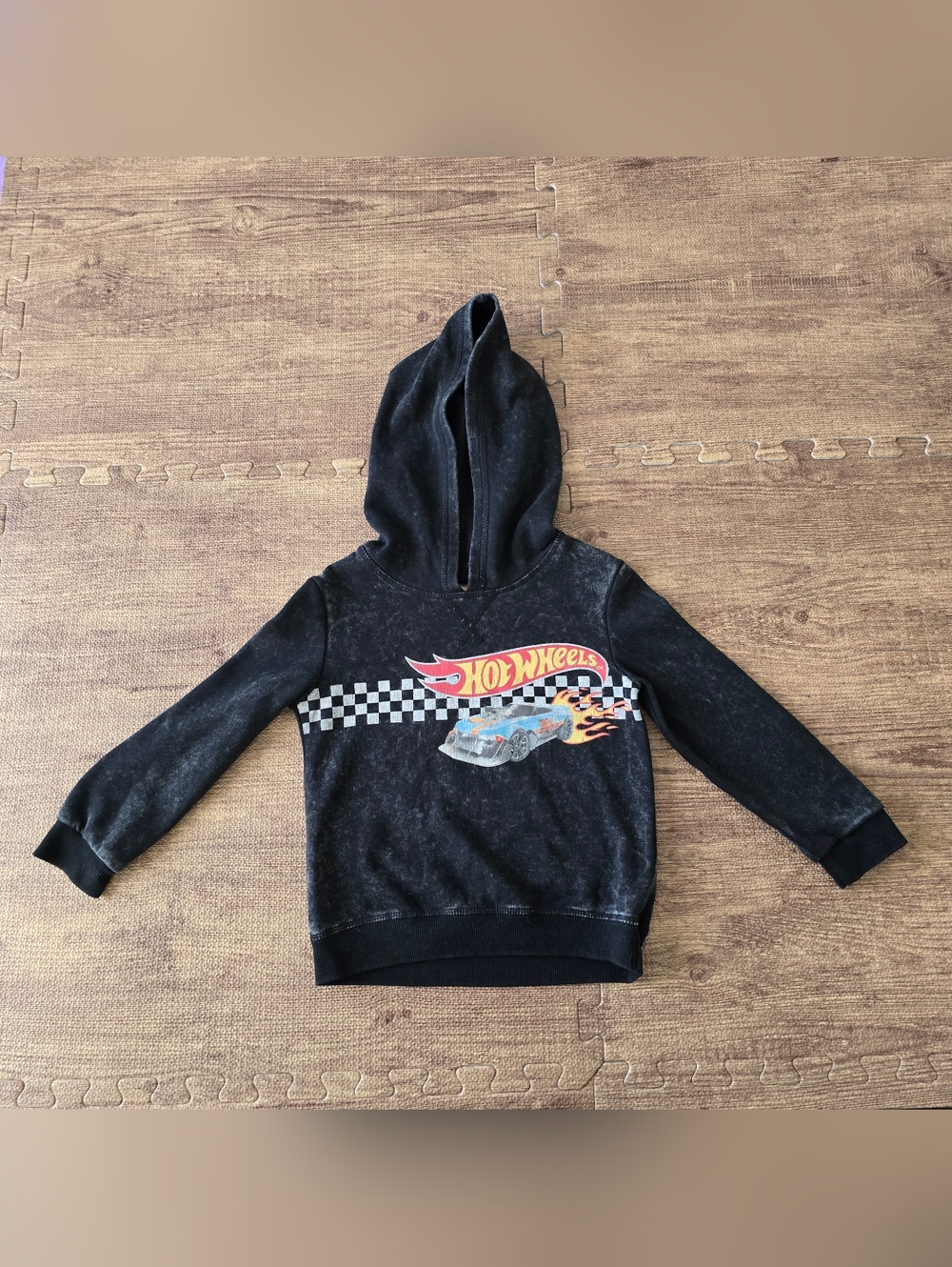 Hot Wheels Toddler Boys Wash Graphic Fleece Hoodie Size 4T